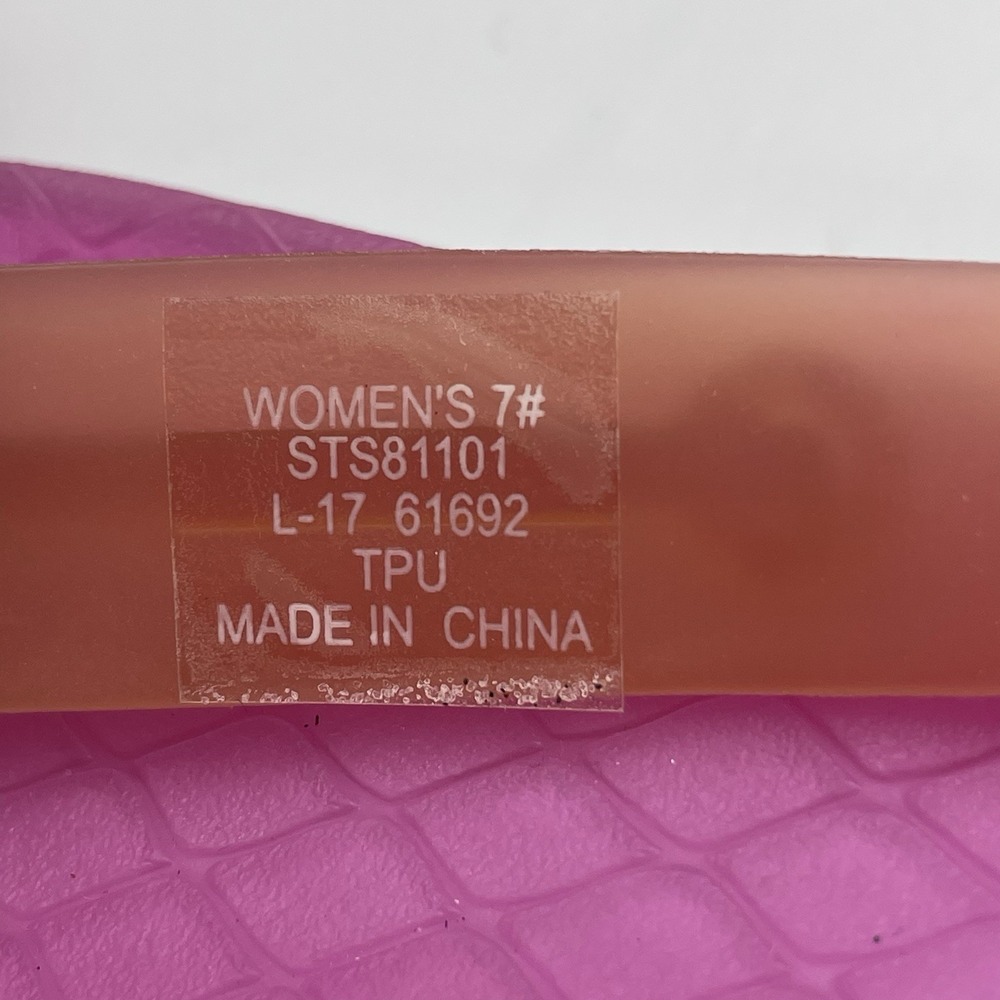 Sperry Womens‎ 7 Shoes Pink Rubber Flip Flop Waterproof Top-Sider Thong Sandals - Picture 7 of 14